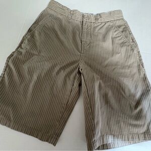 DC Tan Stripe Flat Front Shorts Size 31